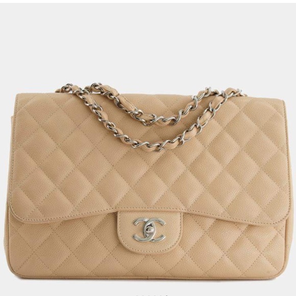 BNWT CHANEL DOUBLE FLAP  Light Beige #20389417 - Picture 1 of 16